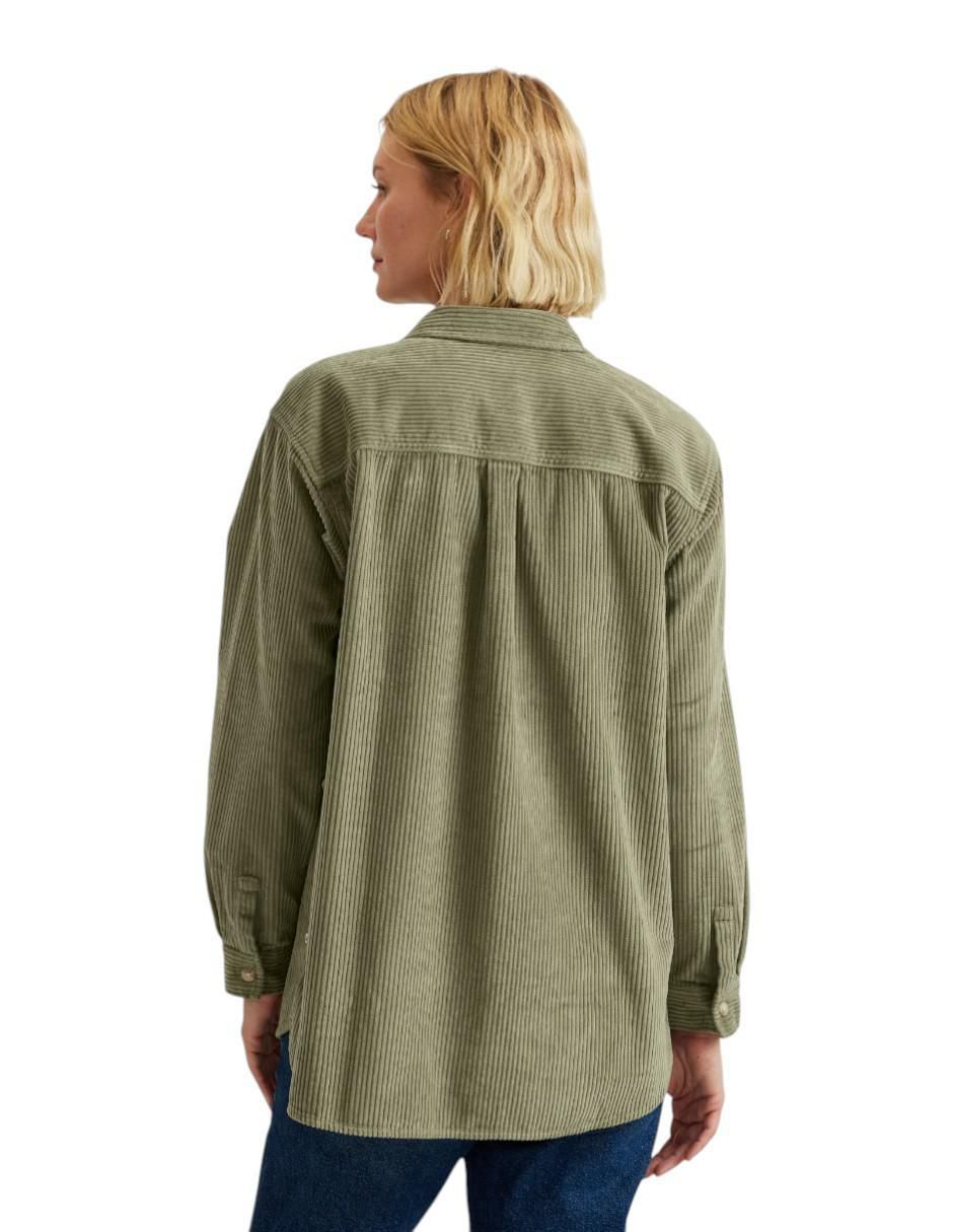 Sobrecamisa de pana manga larga para mujer 3