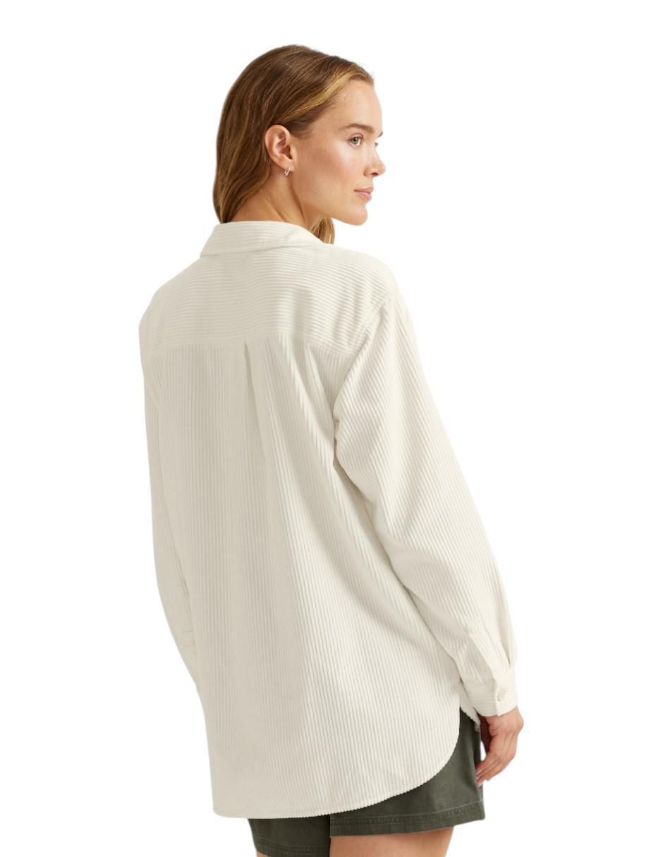 Sobrecamisa de pana manga larga para mujer 2