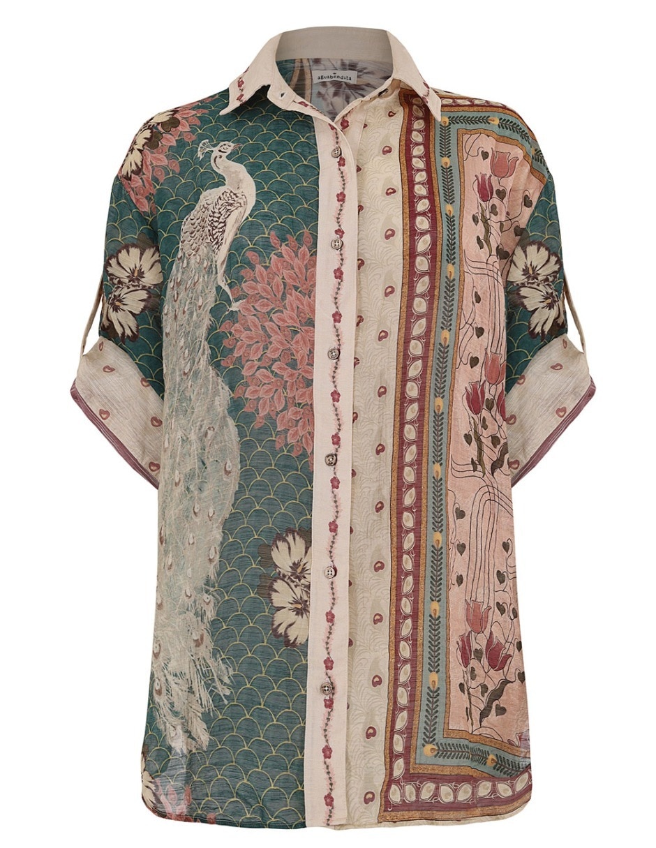 Blusa Agua Bendita manga larga para mujer