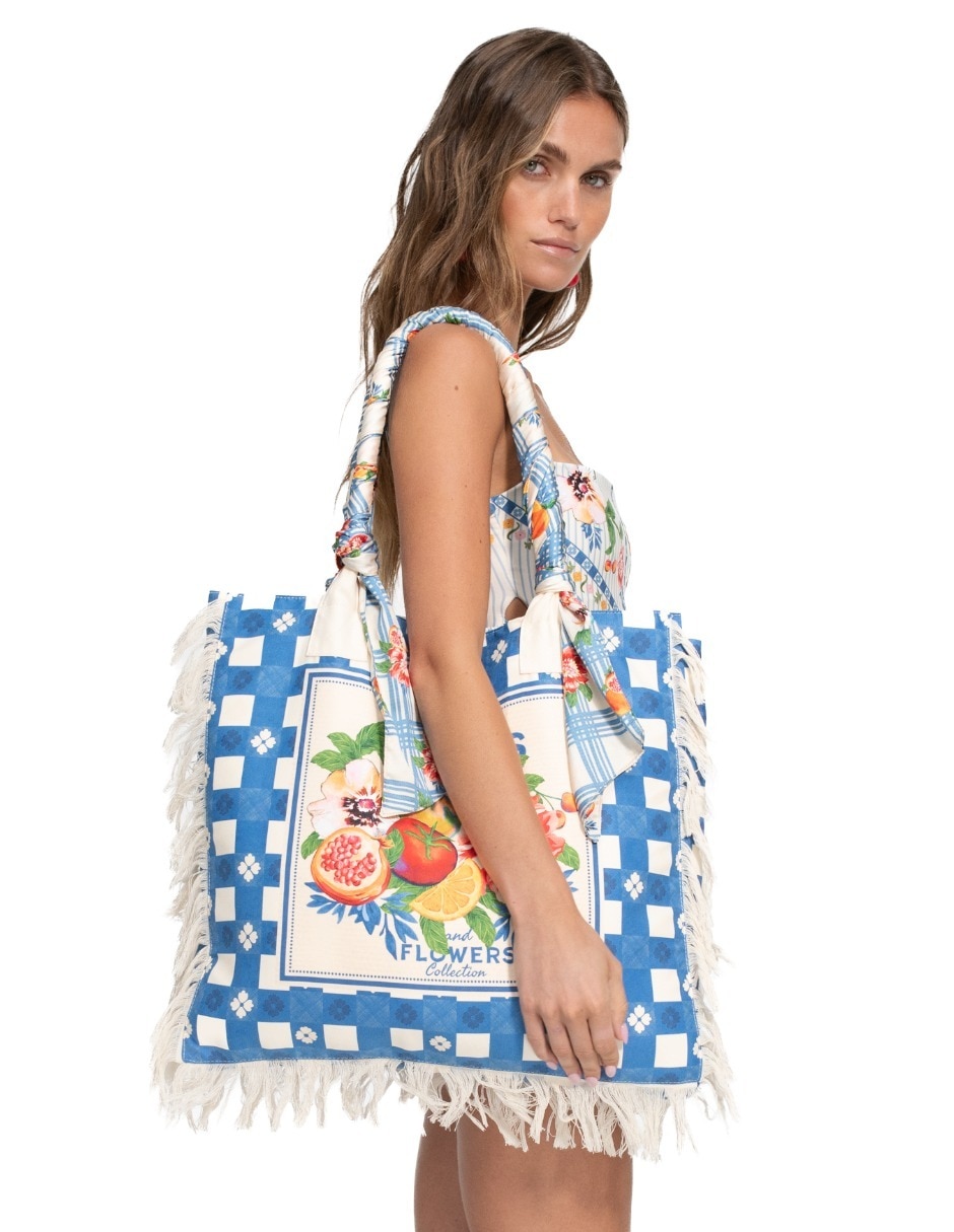Bolsa tote Agua Bendita Rania Basket para mujer