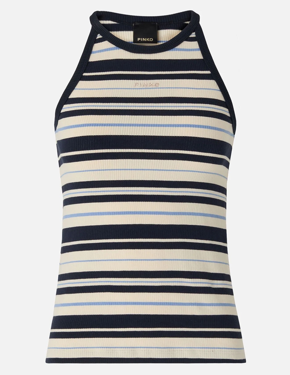 Playera tank Pinko cuello halter para mujer