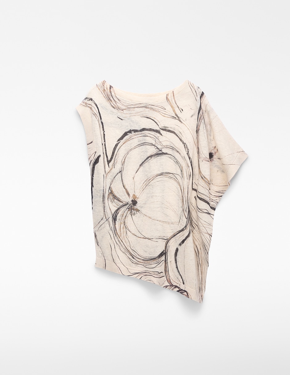 Blusa Adolfo Dominguez manga corta para mujer