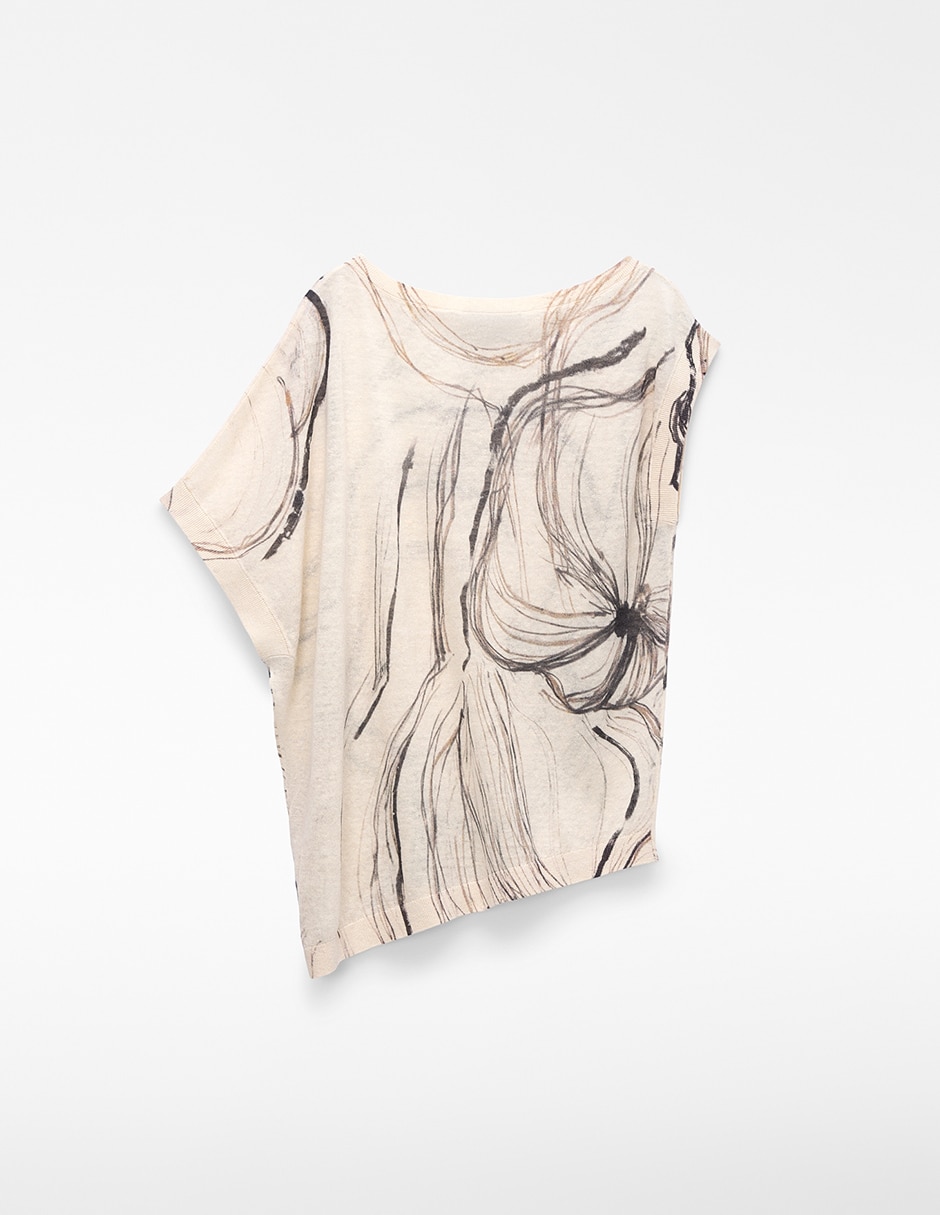 Blusa Adolfo Dominguez manga corta para mujer