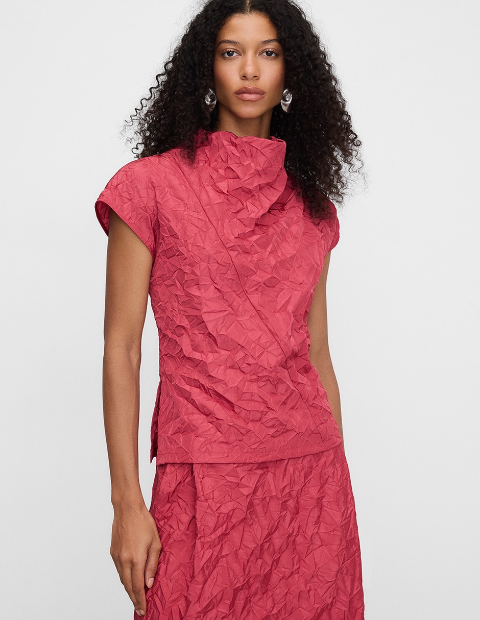 Blusa Adolfo Dominguez manga corta para mujer