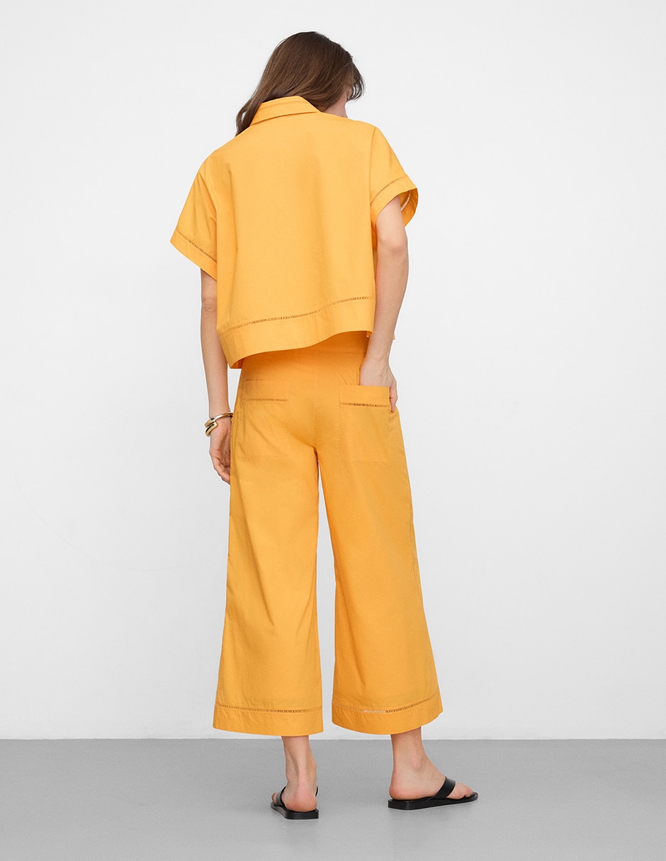 Camisa de algodón manga corta para mujer 6