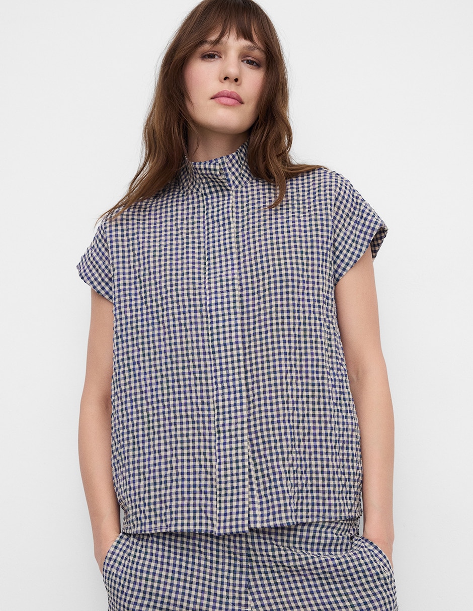 Camisa manga corta para mujer