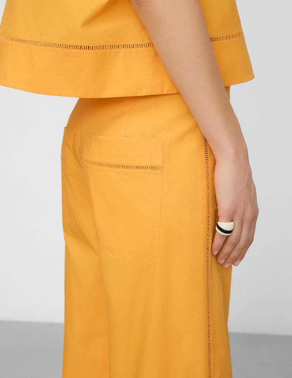 Pantalón coulotte regular para mujer 3