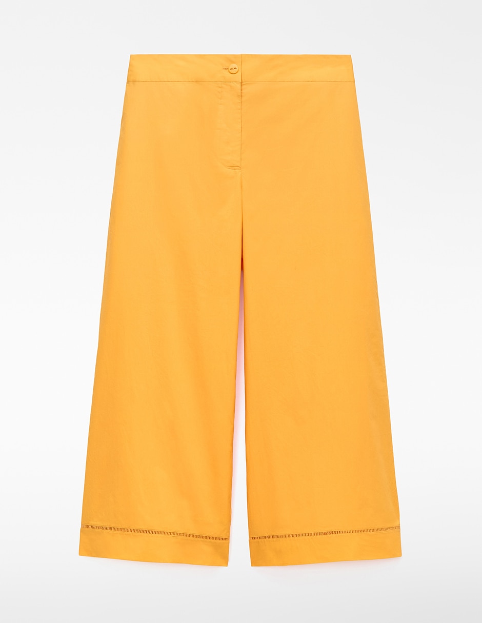 Pantalón coulotte regular para mujer 4
