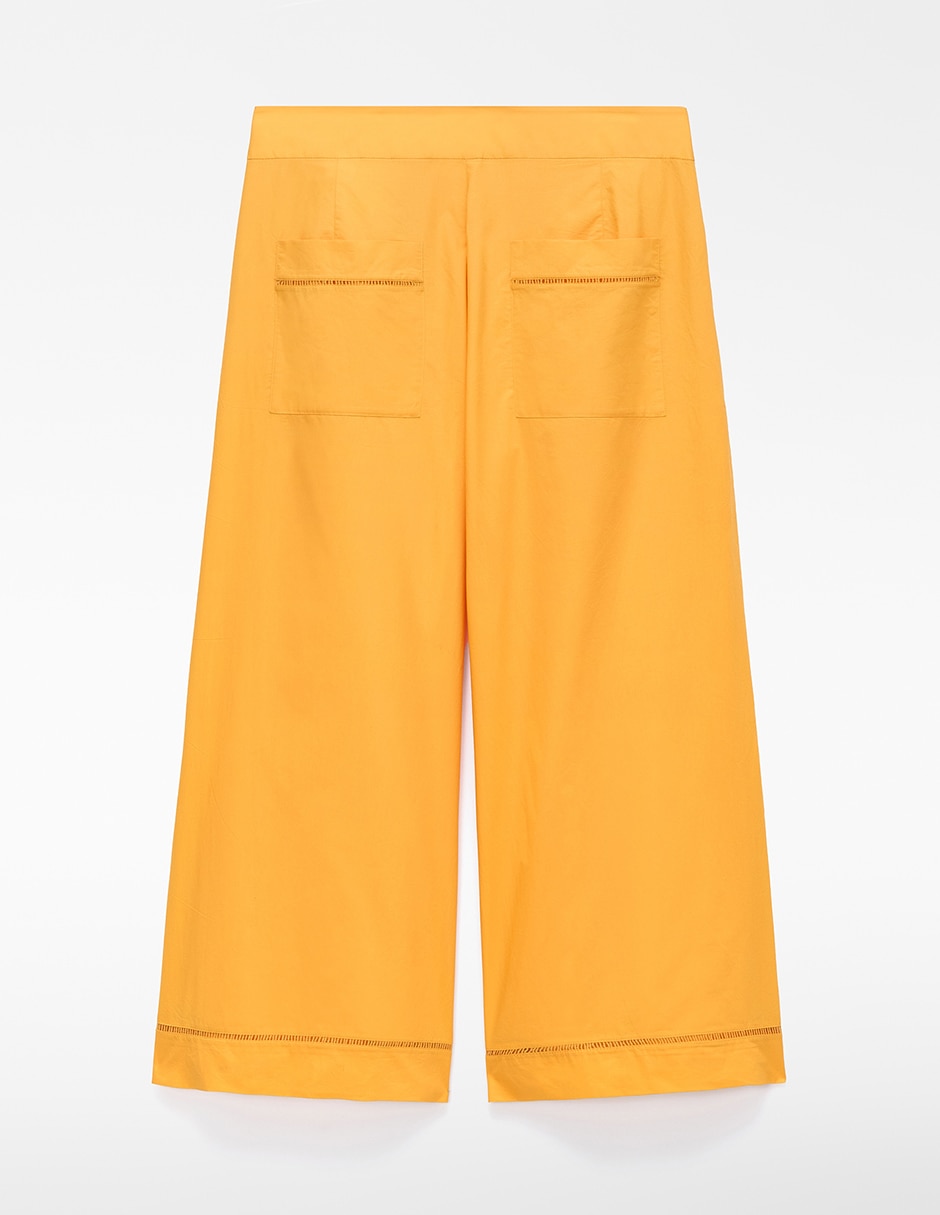 Pantalón coulotte regular para mujer 6