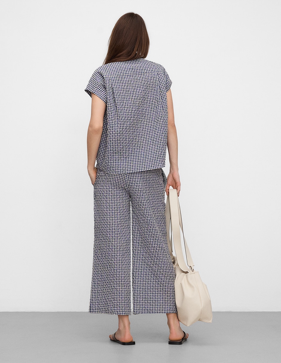 Pantalón coulotte adolfo dominguez regular para mujer