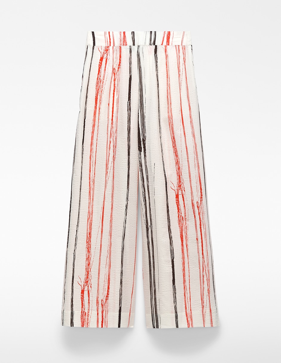 Pantalón coulotte adolfo dominguez regular para mujer