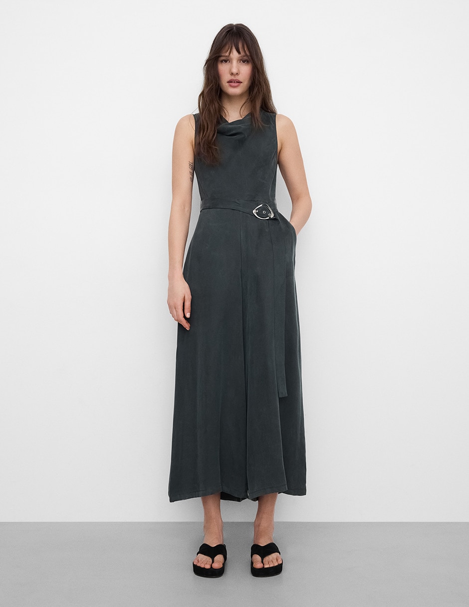 'jumpsuit' 'de' lyocell casual 'estampado' liso 'para mujer'