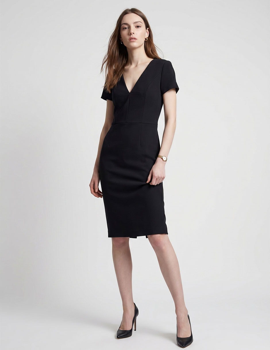 Vestido midi fiesta hugo nos para mujer