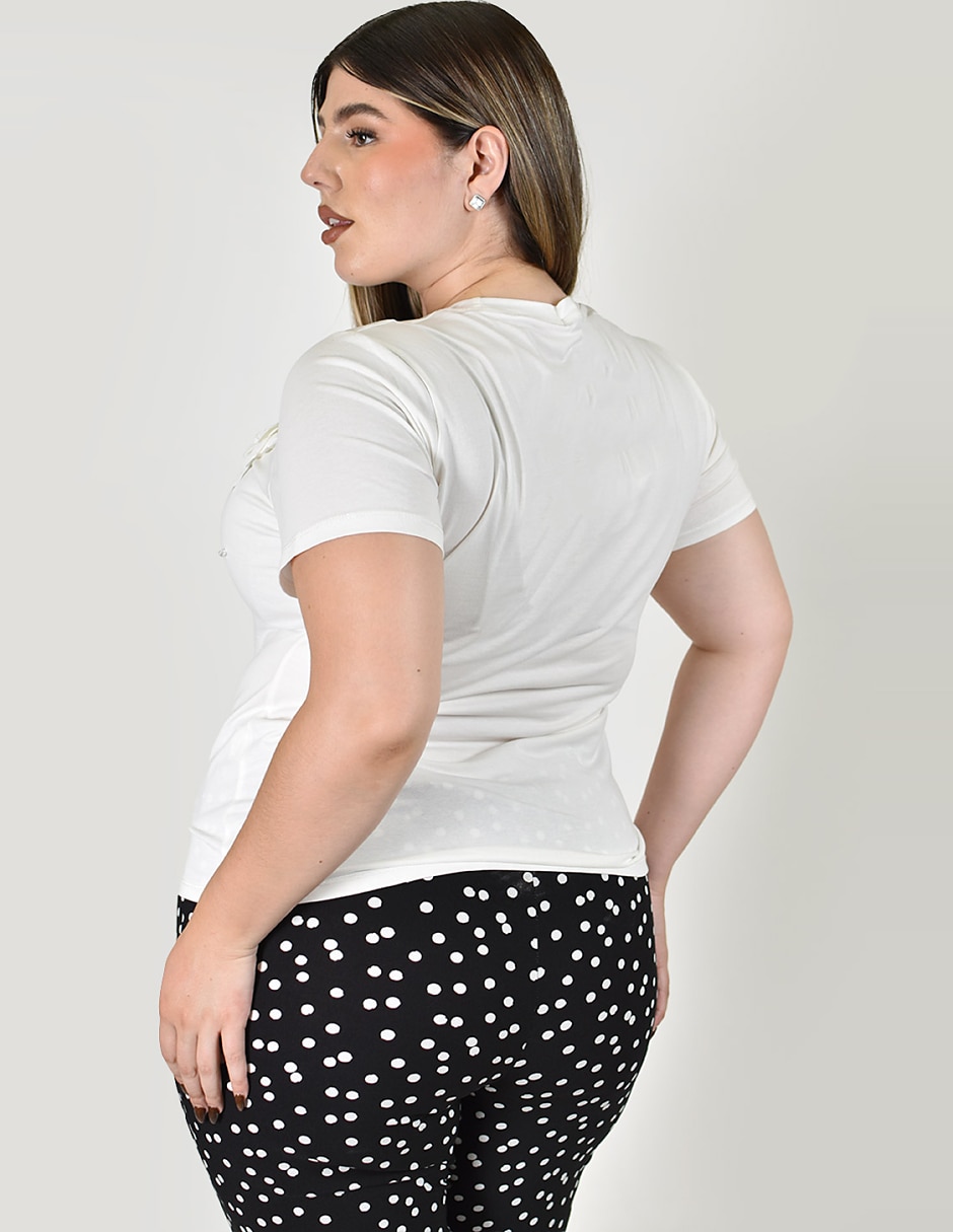Blusa manga corta para mujer 4