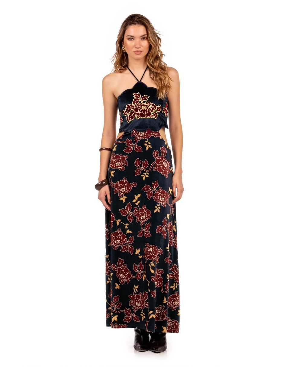 Vestido largo casual holiday para mujer