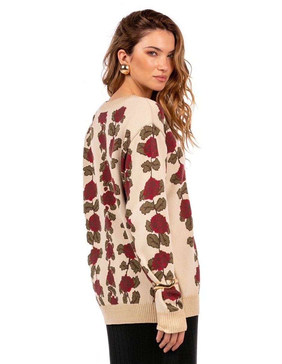 Suéter cuello redondo para mujer 5