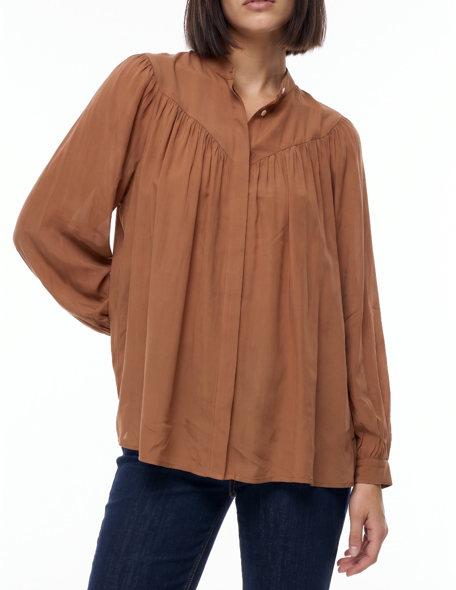 Blusa manga larga para mujer 6