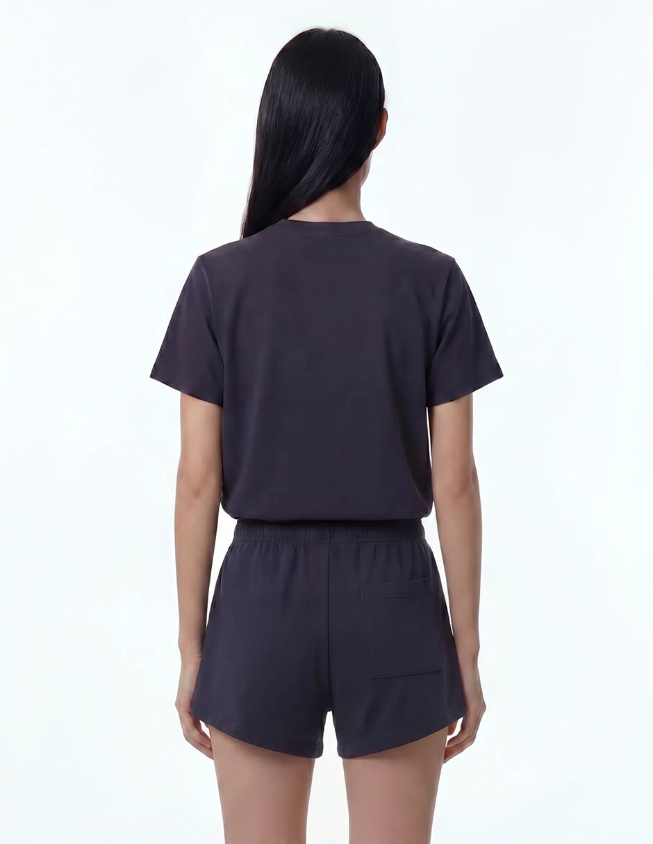 Playera manga corta cuello redondo para mujer 2