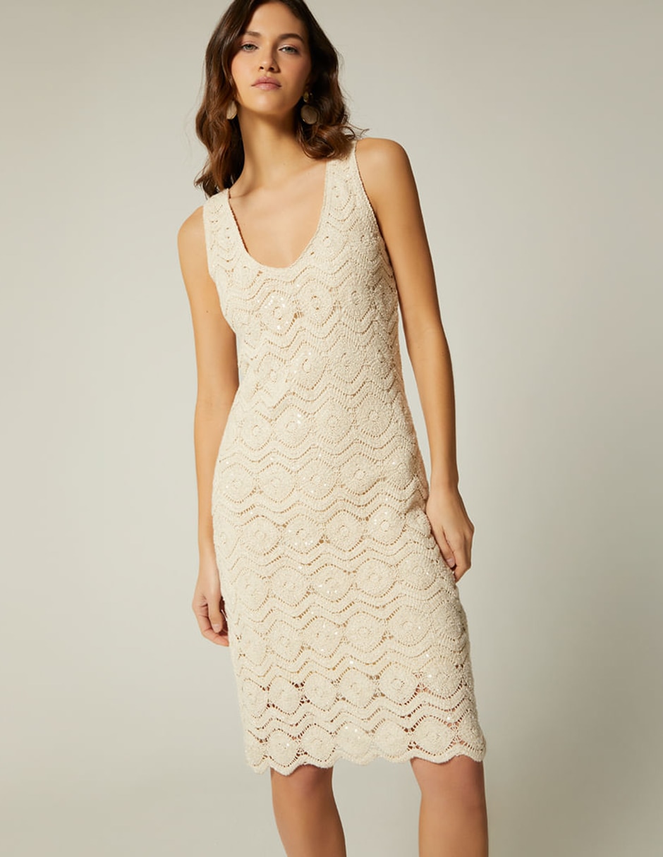 Vestido a la rodilla casual para mujer
