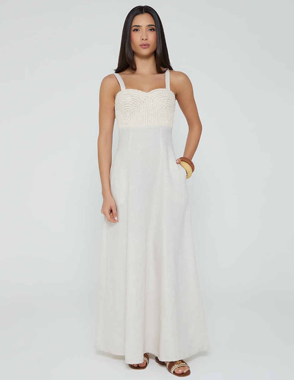 Vestido largo playa para mujer