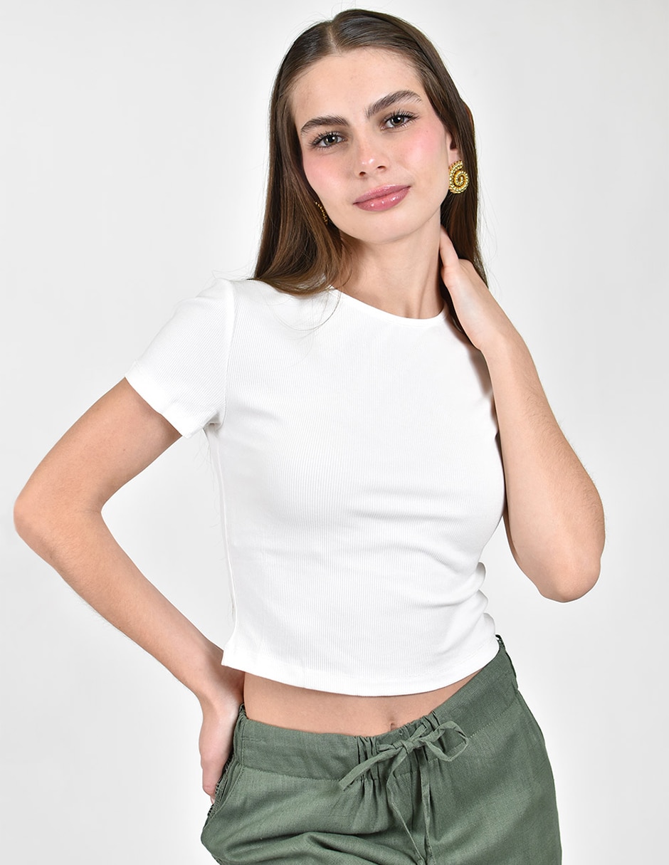Blusa manga corta para mujer 5