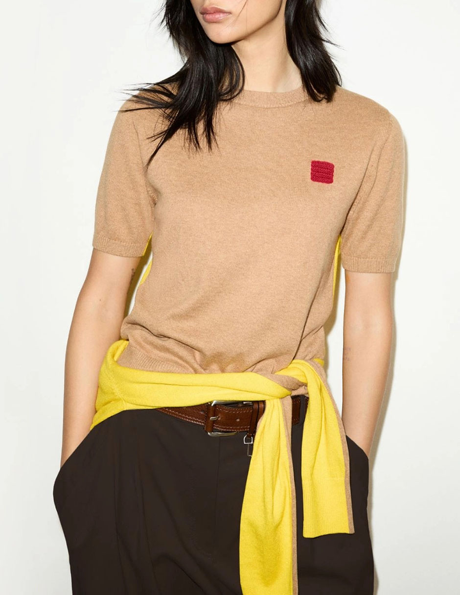 Suéter cuello redondo para mujer