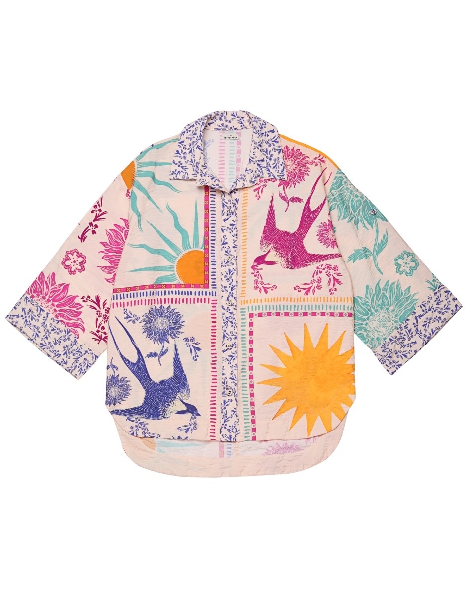 Camisa manga 3/4 para mujer 2