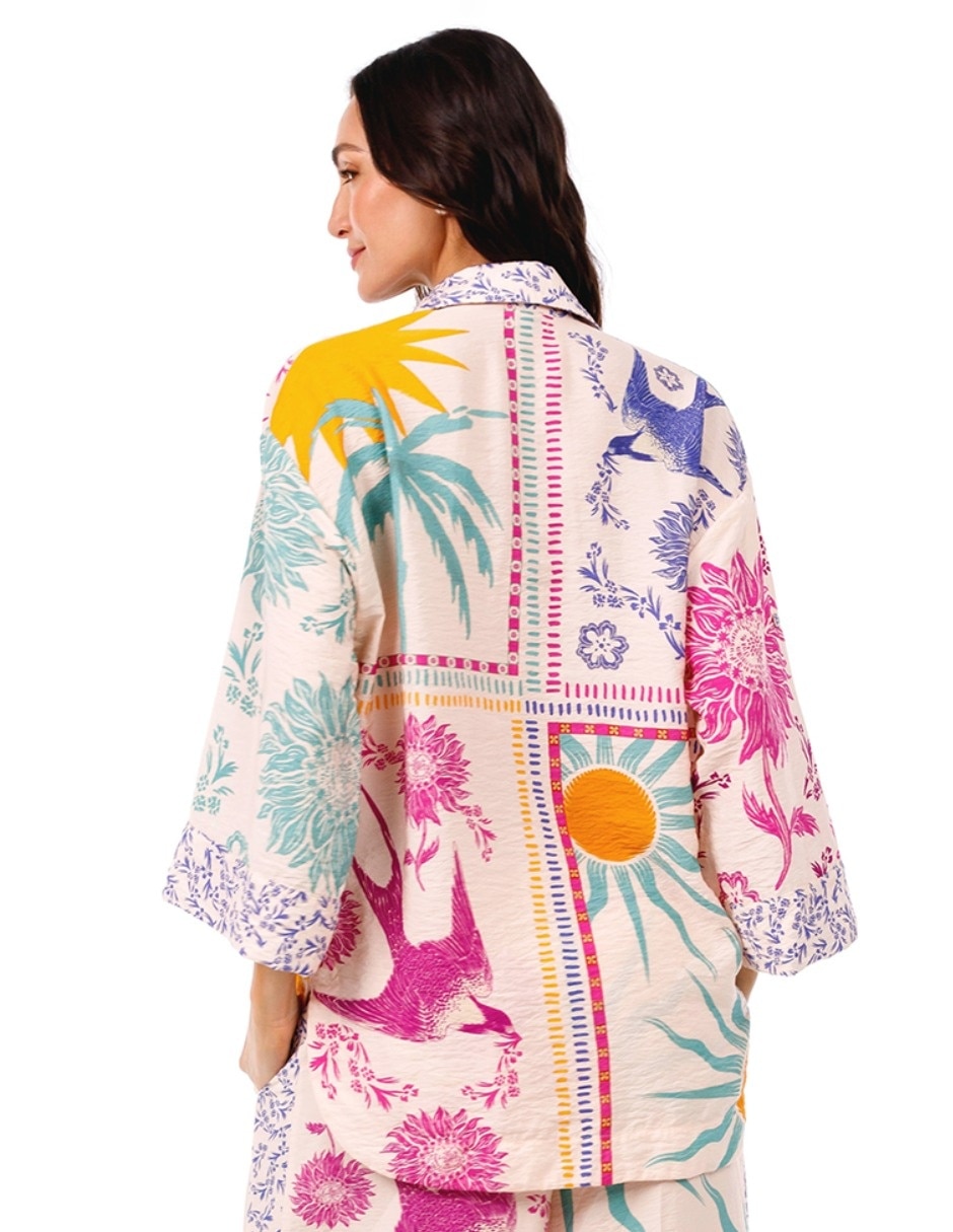 Camisa manga 3/4 para mujer 5