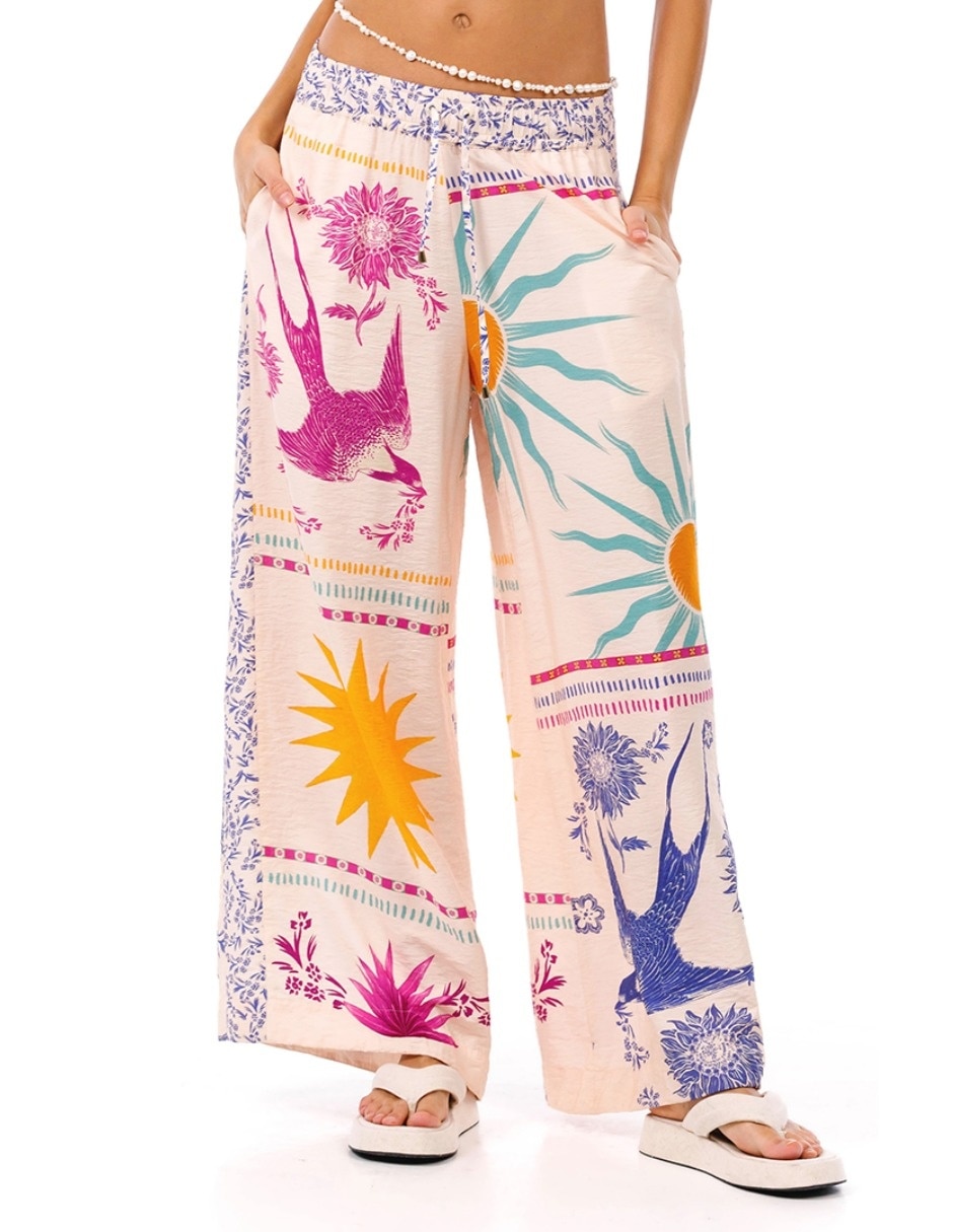 Pantalón relaxed amplio para mujer
