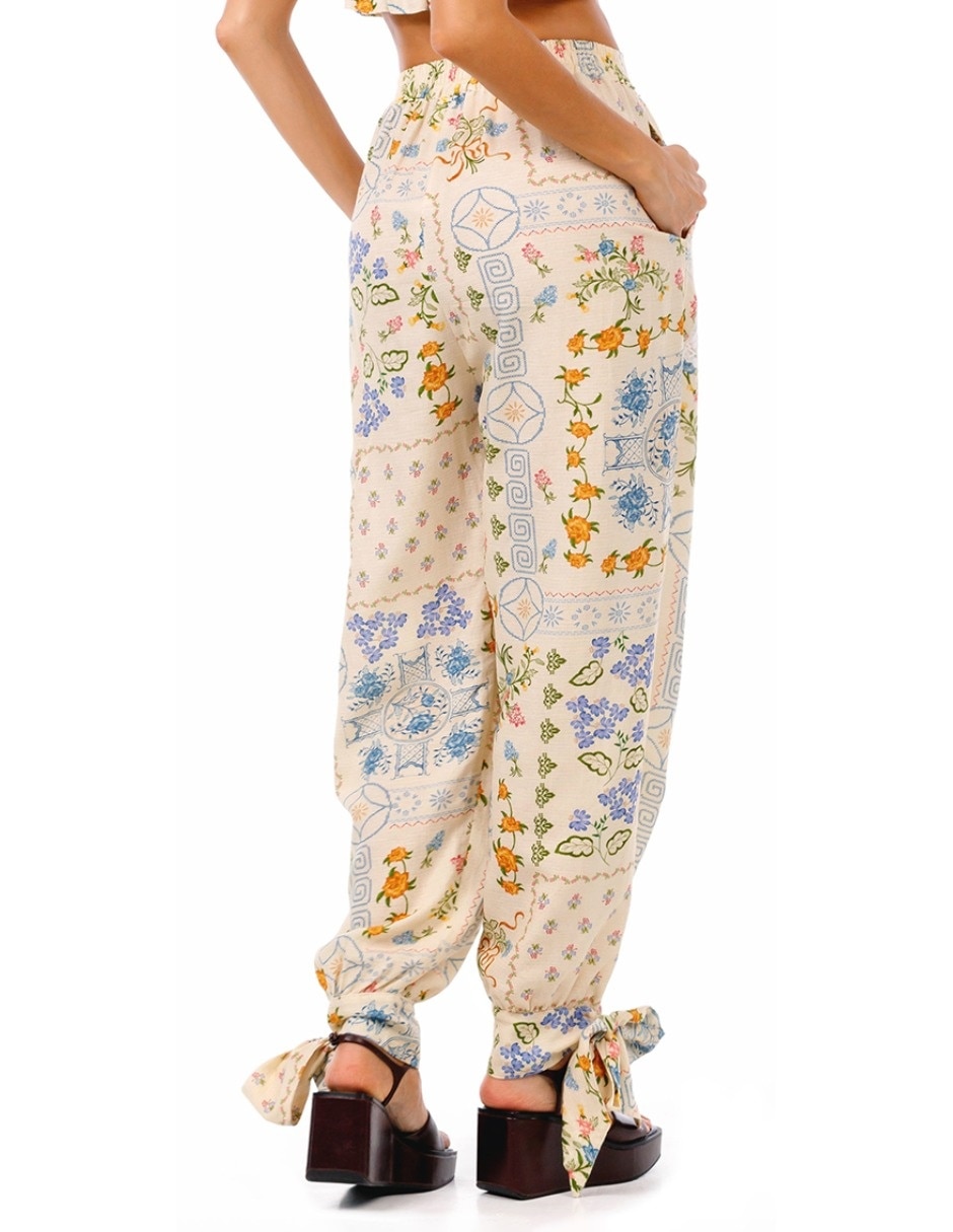 Pantalón relaxed amplio para mujer 4