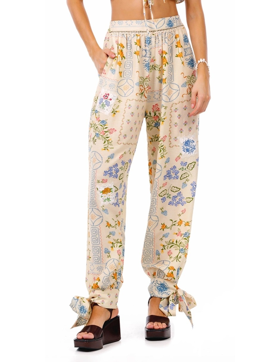 Pantalón relaxed amplio para mujer
