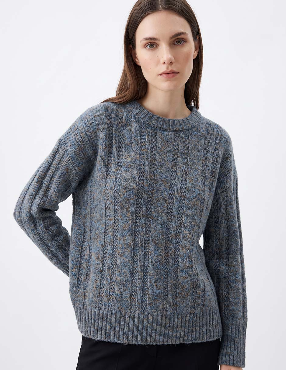 Suéter cuello redondo para mujer Suéter cuello redondo para mujer