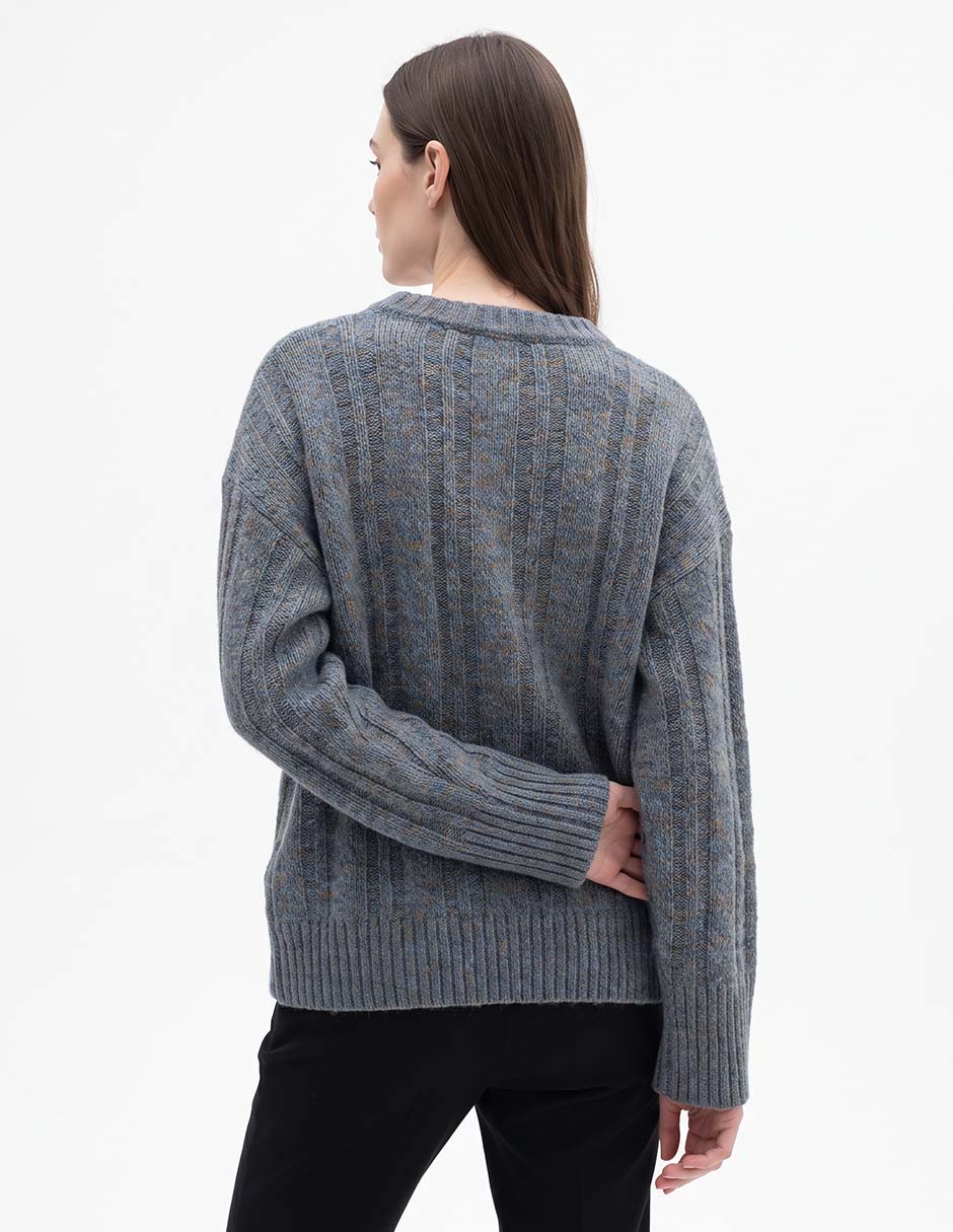 Suéter cuello redondo para mujer 3