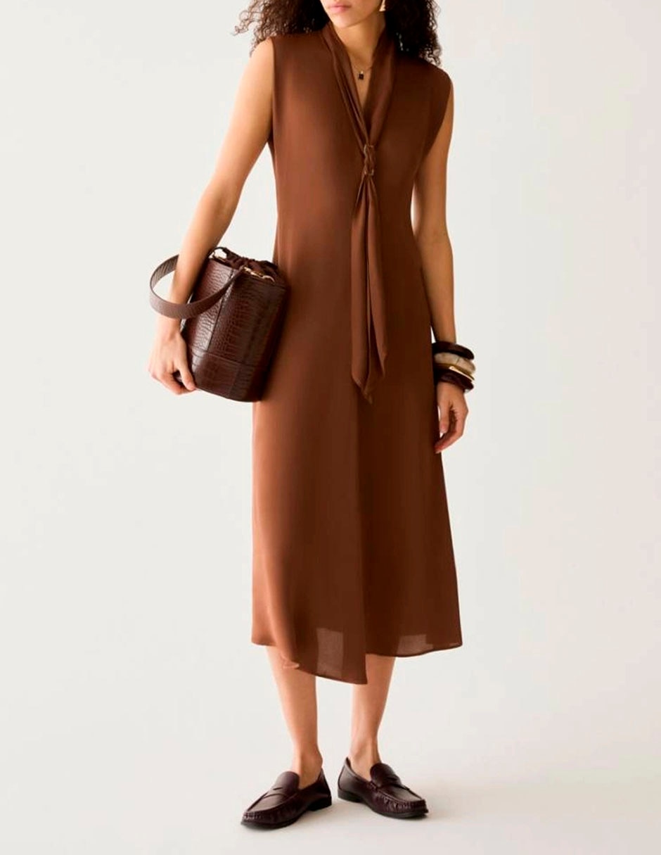 Vestido midi casual para mujer Vestido midi casual para mujer