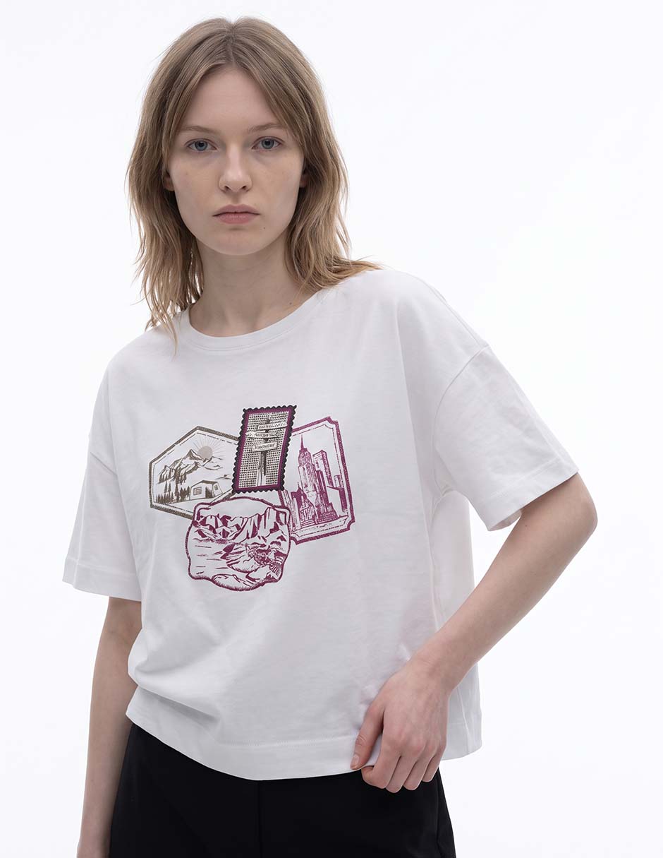 Playera manga corta para mujer Playera manga corta para mujer