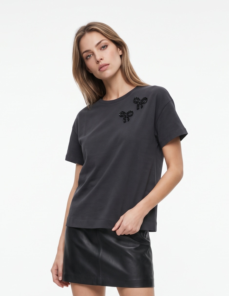 Playera Penny Black manga corta para mujer Playera Penny Black manga corta para mujer