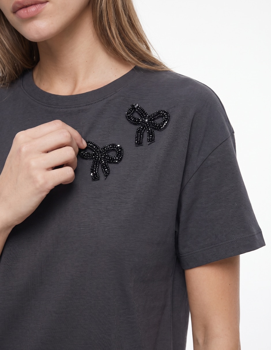 Playera Penny Black manga corta para mujer 4