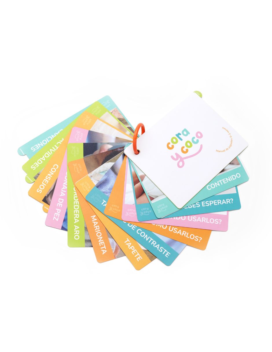 Kit de estimulación temprana Sensaciones Inicial Incluye guia de uso por etapas para 0 - 3 meses 14 piezas