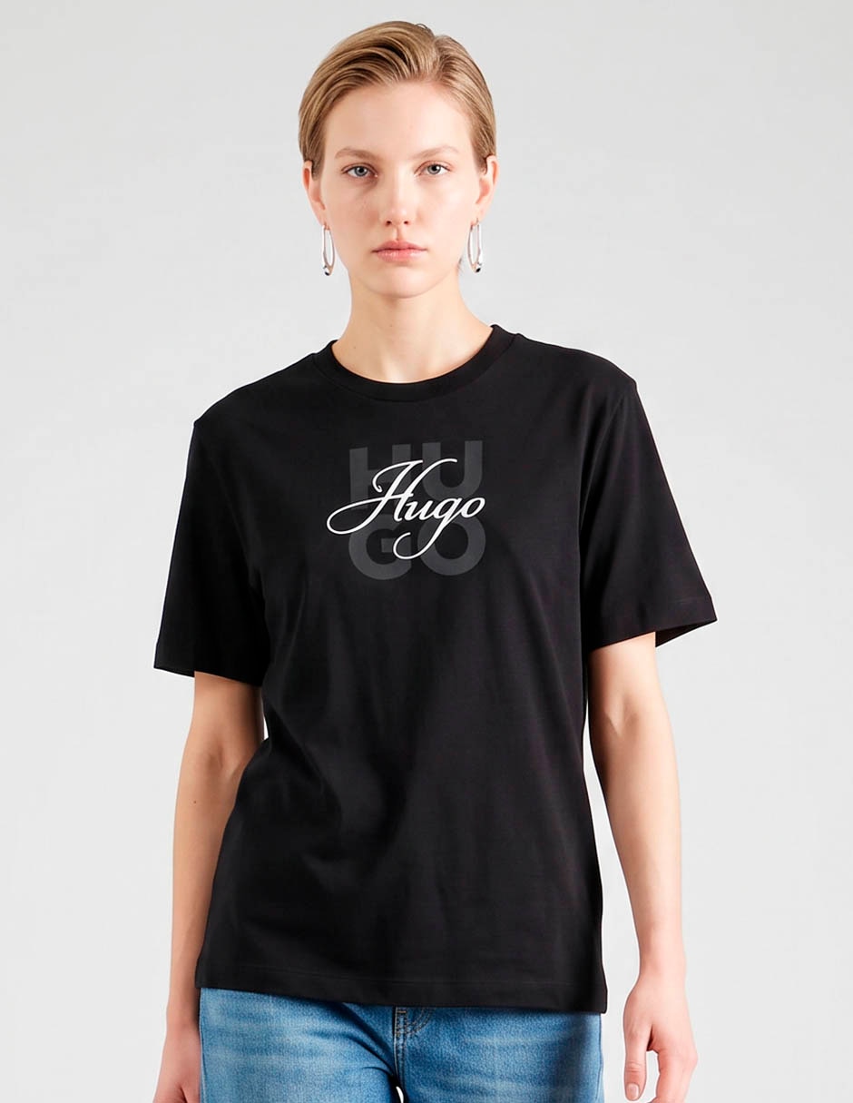 Playera manga corta cuello redondo para mujer Playera manga corta cuello redondo para mujer