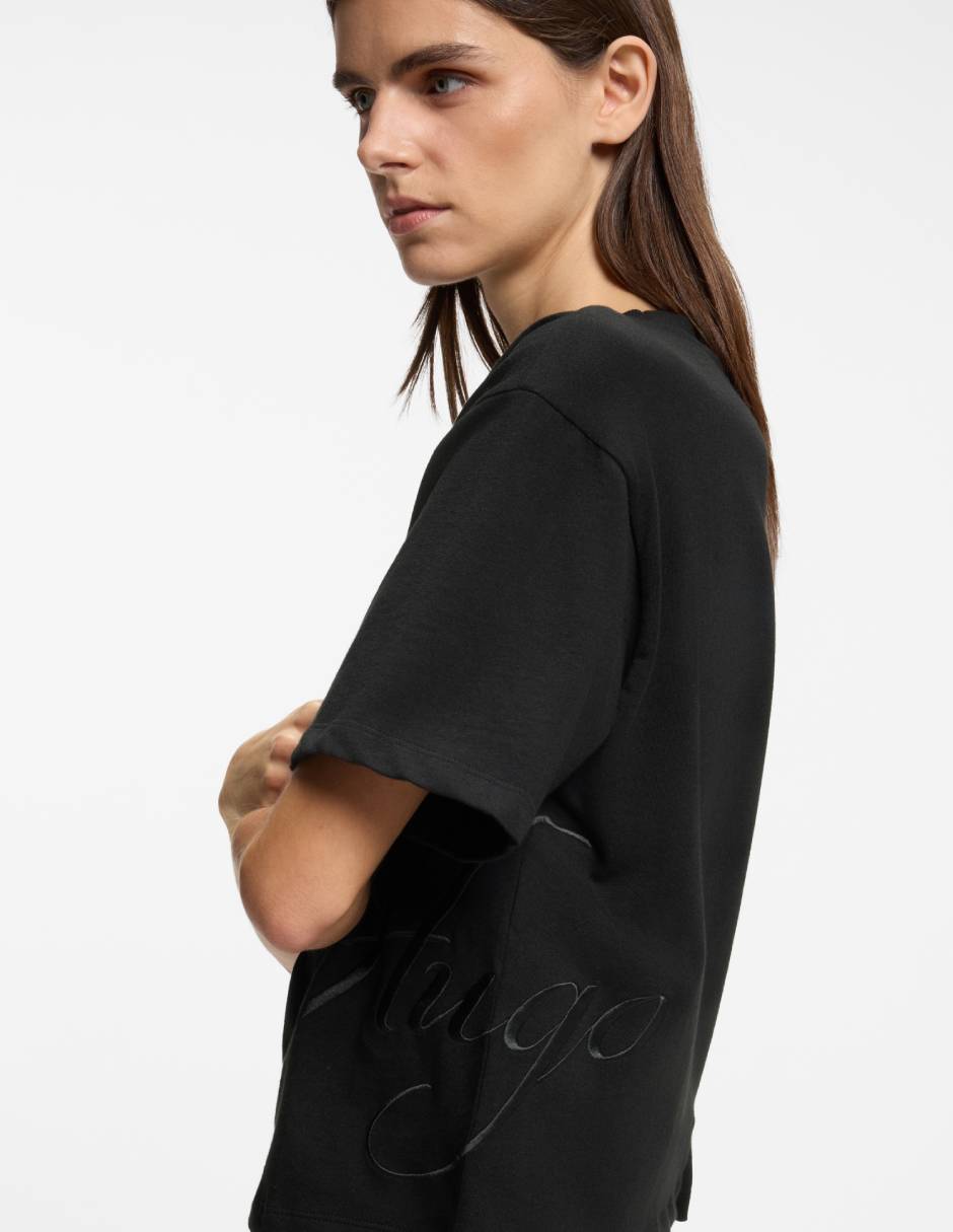 Playera manga corta cuello redondo para mujer 5
