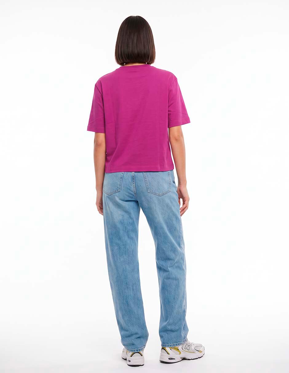 Playera manga Corta W26 cuello Redondo para mujer 2