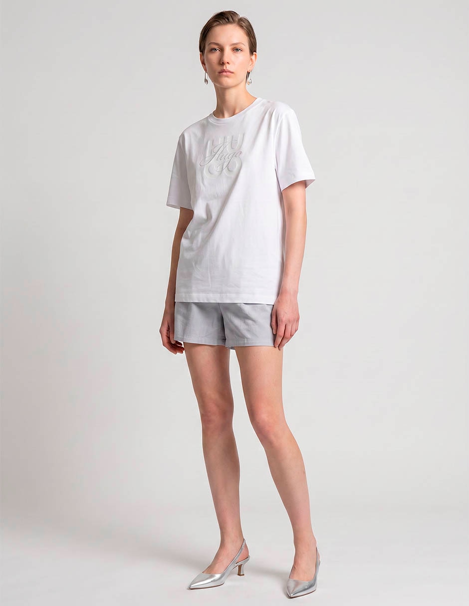 Playera manga corta cuello redondo para mujer 3