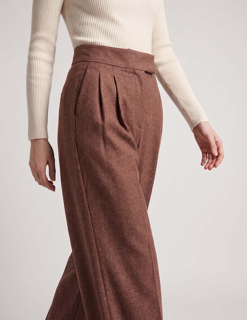 Pantalón de vestir relajado para mujer 2