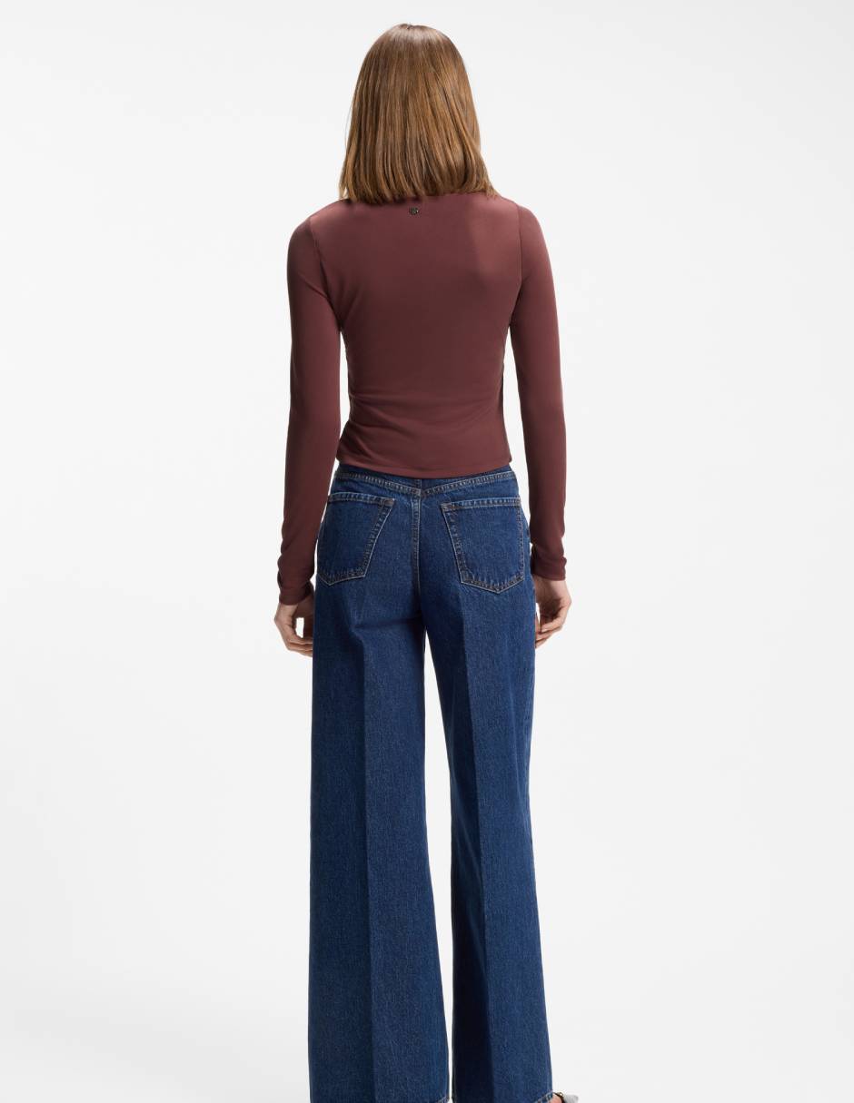 Blusa hugo manga larga para mujer
