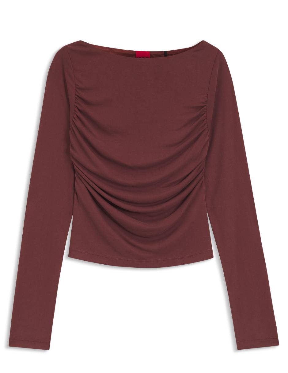 Blusa hugo manga larga para mujer