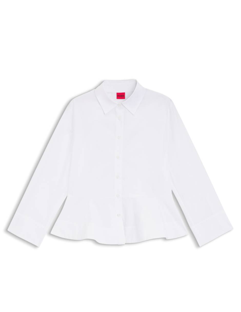 Blusa camisera hugo manga larga para mujer