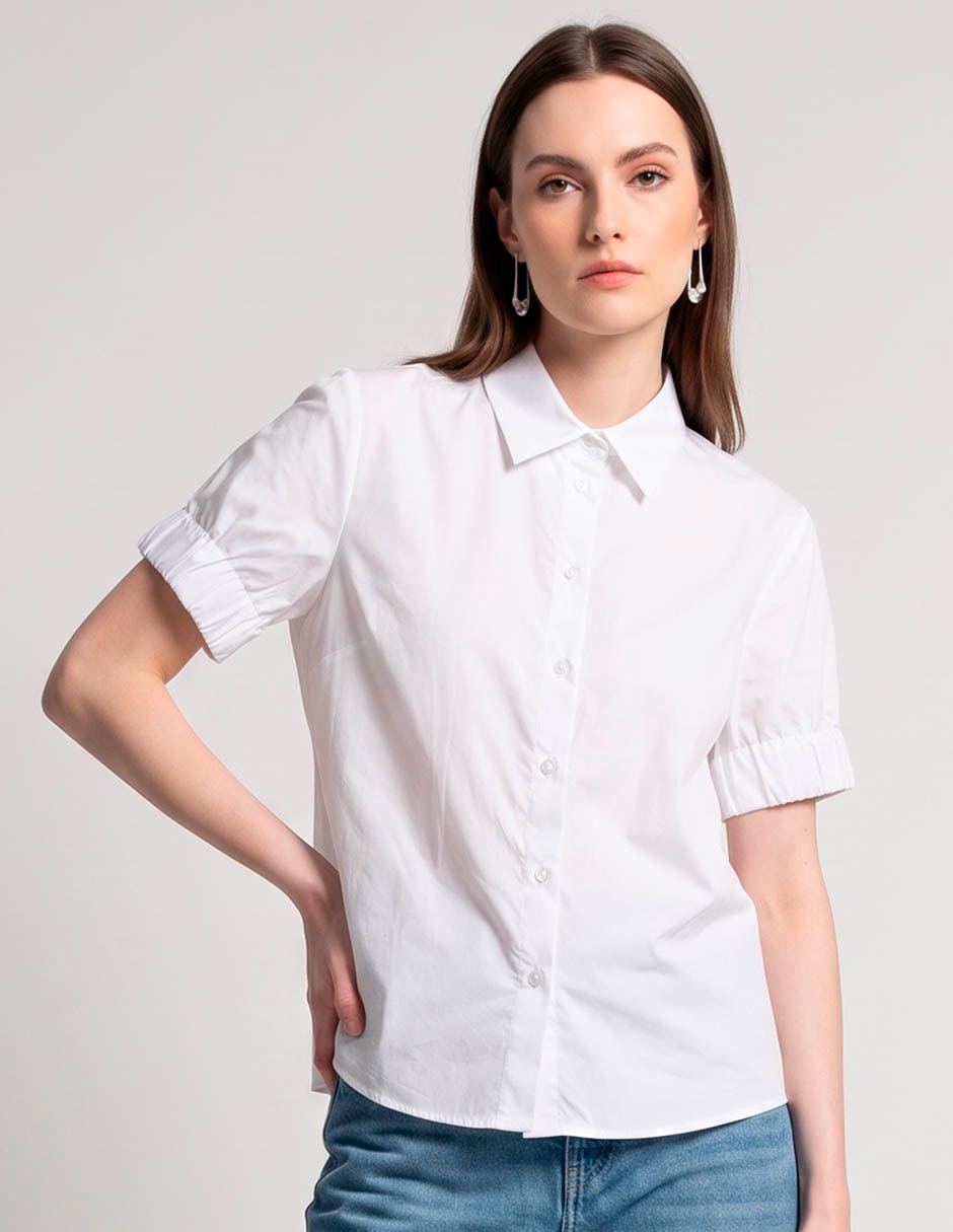 Blusa hugo manga corta para mujer