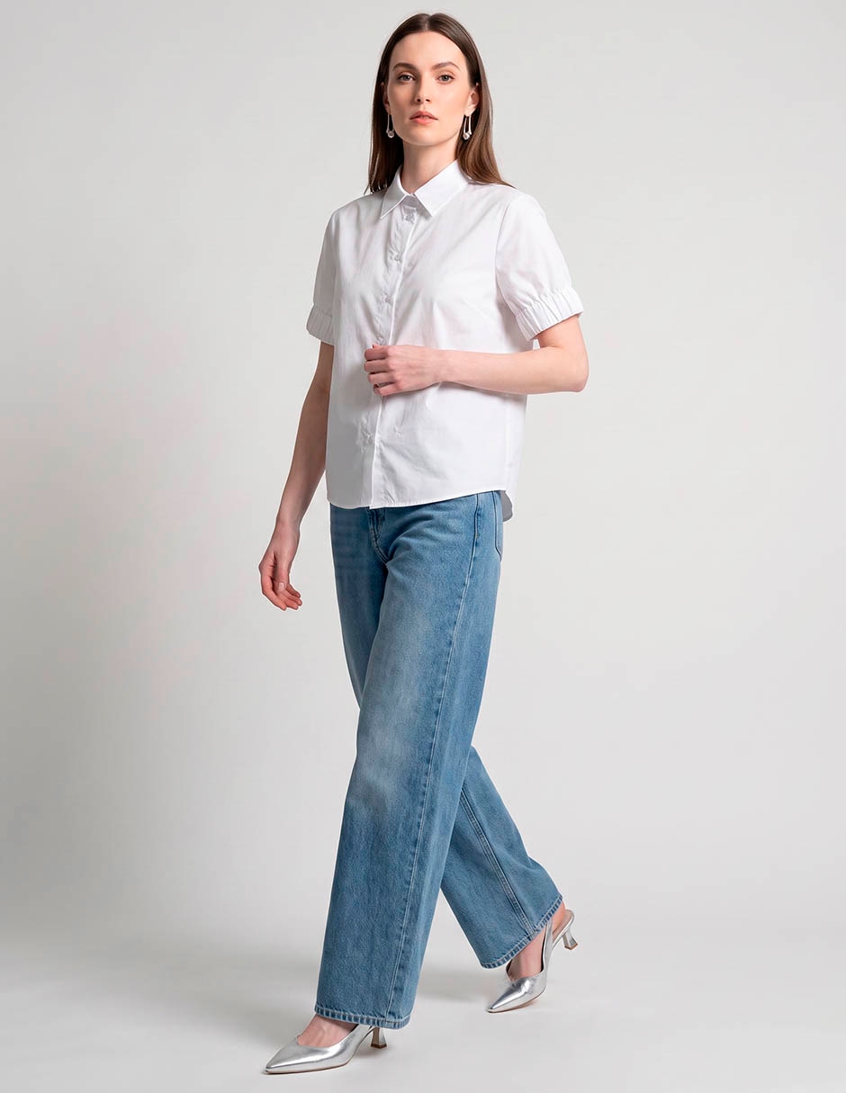 Blusa hugo manga corta para mujer
