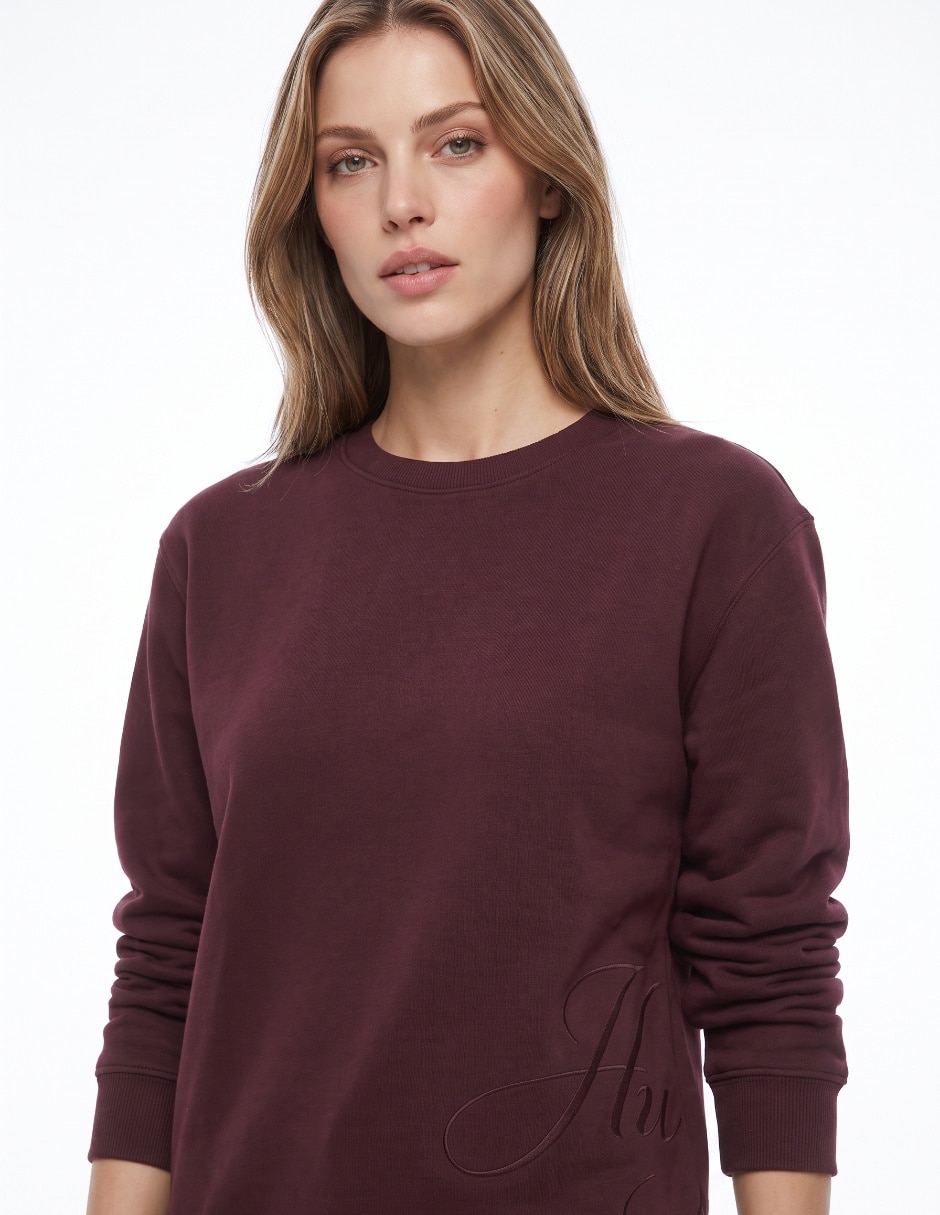 Sudadera sin capucha para mujer 4