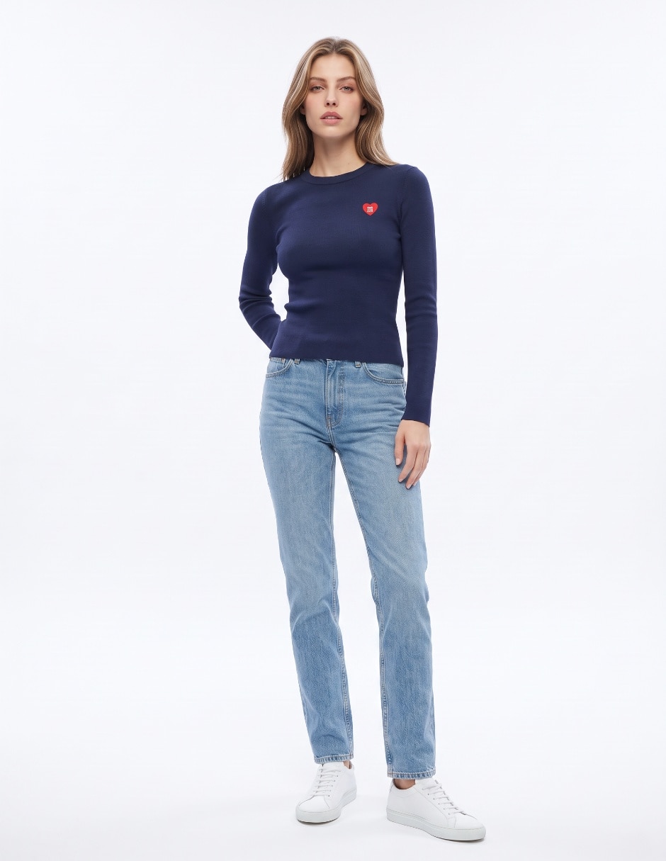 Suéter cuello redondo para mujer 3